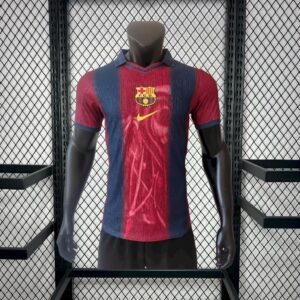Men's Barcelona 2000/01 Home Retro Skeleton Jersey Player Version