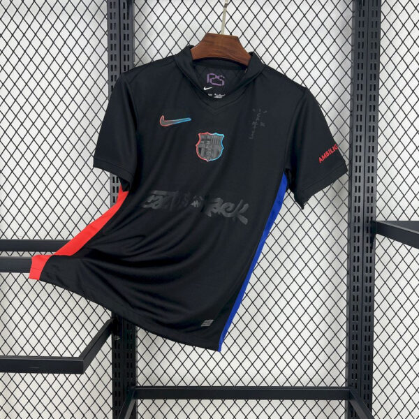 Men's Barcelona 2024/25 Away Travis Scott Special Jersey