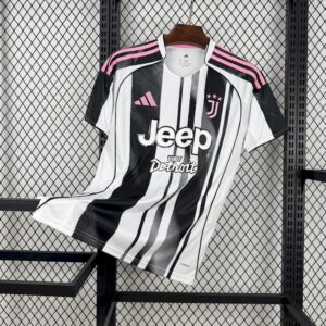 Men's Juventus 2025/26 Home With New Sponsors Jersey