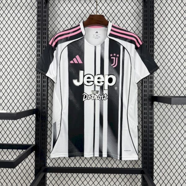 Men's Juventus 2025/26 Home With New Sponsors Jersey - Image 3