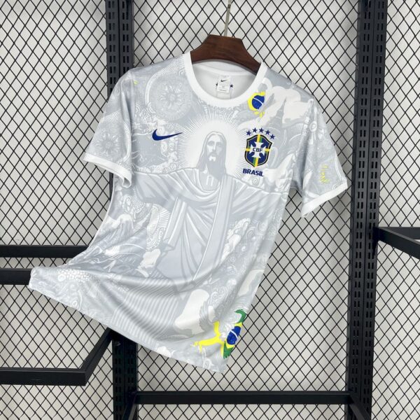 Men's Brazil 2024/25 Special Edition White Jersey