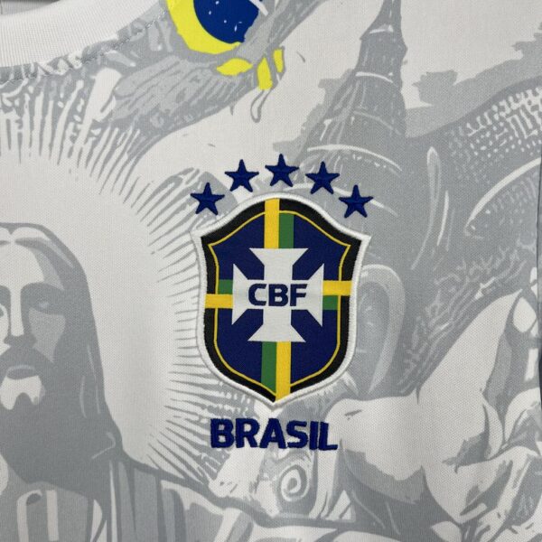 Men's Brazil 2024/25 Special Edition White Jersey - Image 5