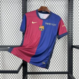 Men's Barcelona 2024/25 Home Travis Scott Special Jersey