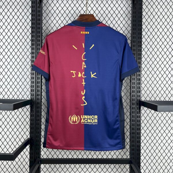 Men's Barcelona 2024/25 Home Travis Scott Special Jersey - Image 2