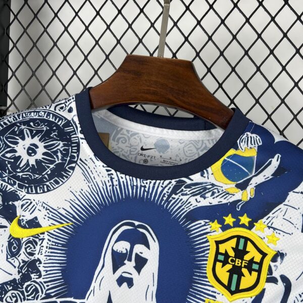 Men's Brazil 2025/26 Blue and white Jersey - Image 7