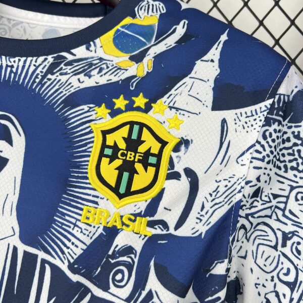 Men's Brazil 2025/26 Blue and white Jersey - Image 4