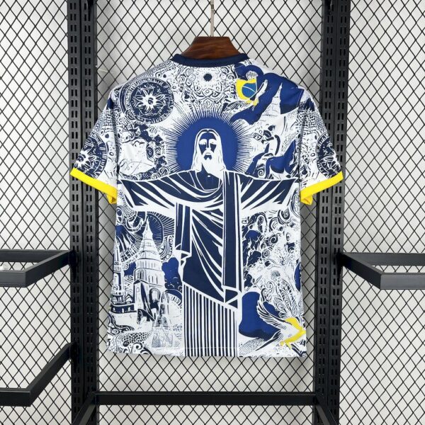 Men's Brazil 2025/26 Blue and white Jersey - Image 2