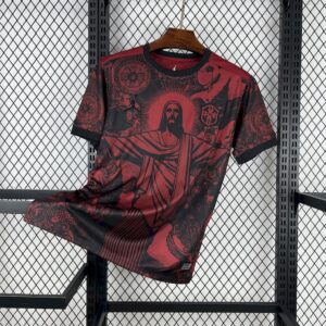 Men's Brazil 2025/26 Jordan Black and Red Special Edition Jersey