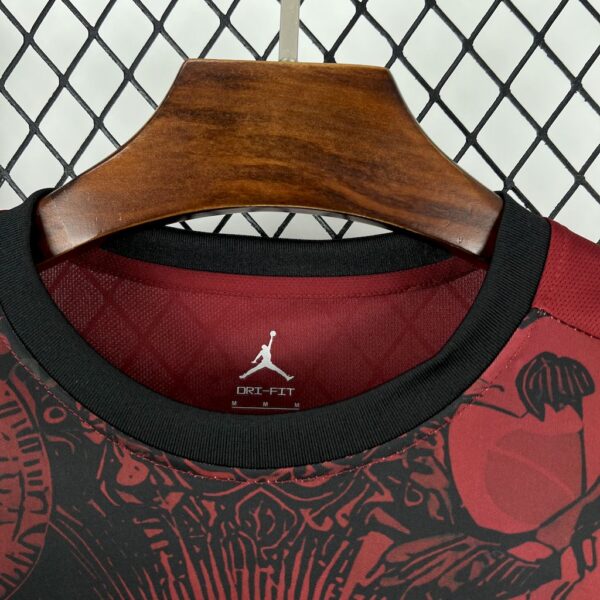 Men's Brazil 2025/26 Jordan Black and Red Special Edition Jersey - Image 6