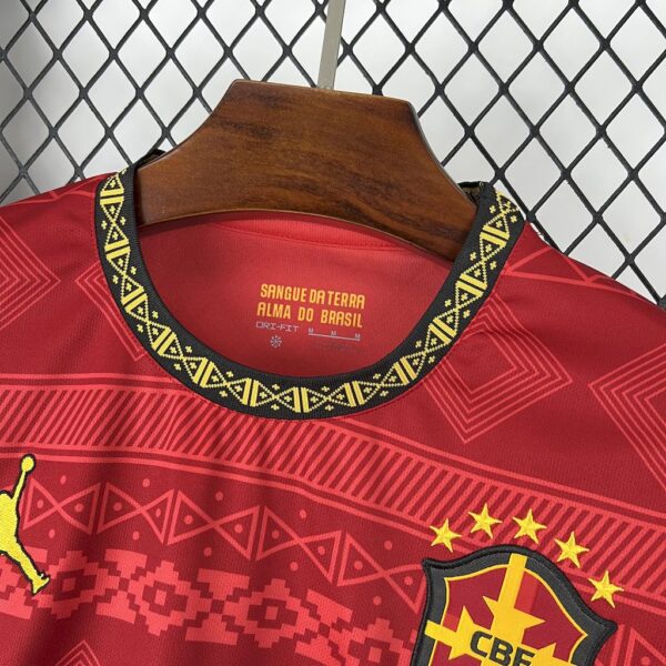 Men's Brazil 2025/26 Jordan Red Special Edition Jersey - Image 8