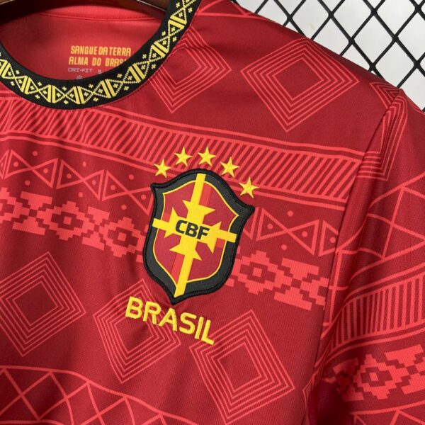 Men's Brazil 2025/26 Jordan Red Special Edition Jersey - Image 6