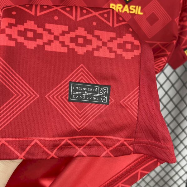 Men's Brazil 2025/26 Jordan Red Special Edition Jersey - Image 4