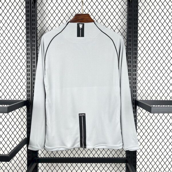 Retro Manchester United 2007/08  Grey Goalkeepe Long Sleeves Jersey - Image 2