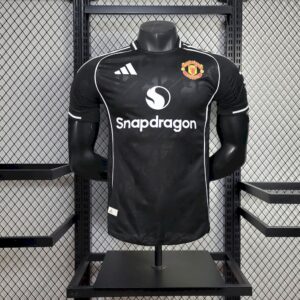 Men's Manchester United 2025/26 Black Special Edition Shirt Player Edition
