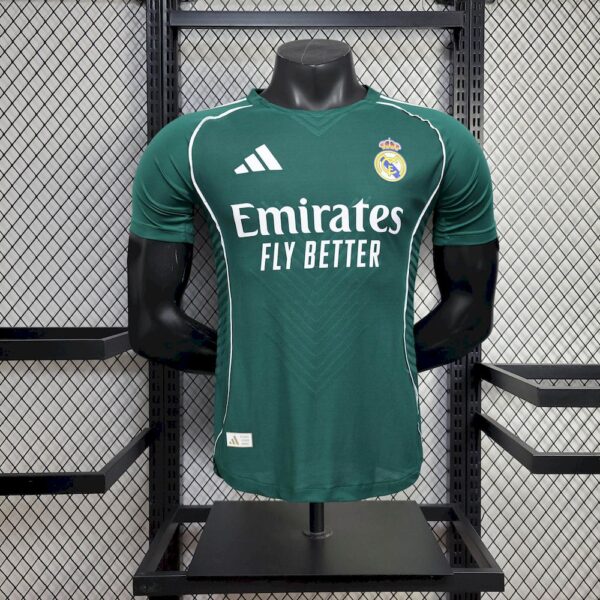 Men's Real Madrid  2025/26 Green special edition Jersey Player Version