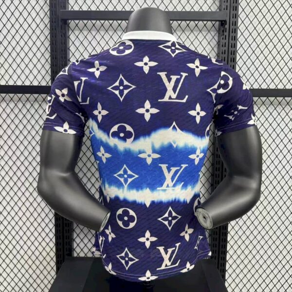 Men's Real Madrid 2025/26 Purple Louis Vuitton Jersey Player Version - Image 2