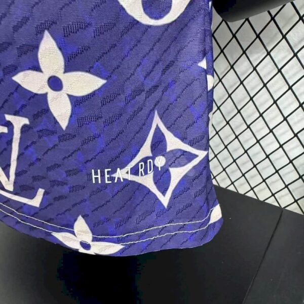 Men's Real Madrid 2025/26 Purple Louis Vuitton Jersey Player Version - Image 3