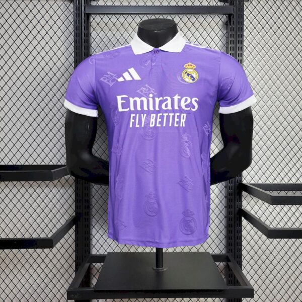 Men's Real Madrid  2025/26 Light purple special edition Jersey Player Version