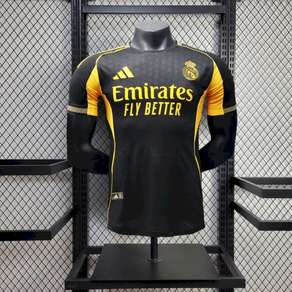 Men's Real Madrid 2025/26 Black Especial Jersey Player Version
