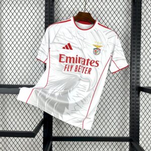 Men's Benfica 2025/26 White concept version Jersey