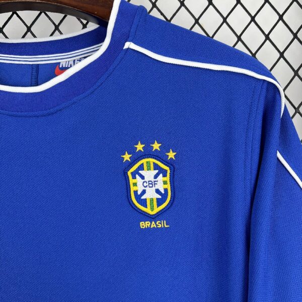 Retro Brazil 1998 Away Jersey - Image 7