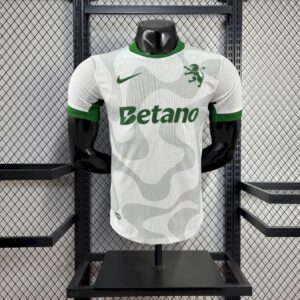 Men's Sporting CP 2025/26 Whtie Away Jersey Player Version