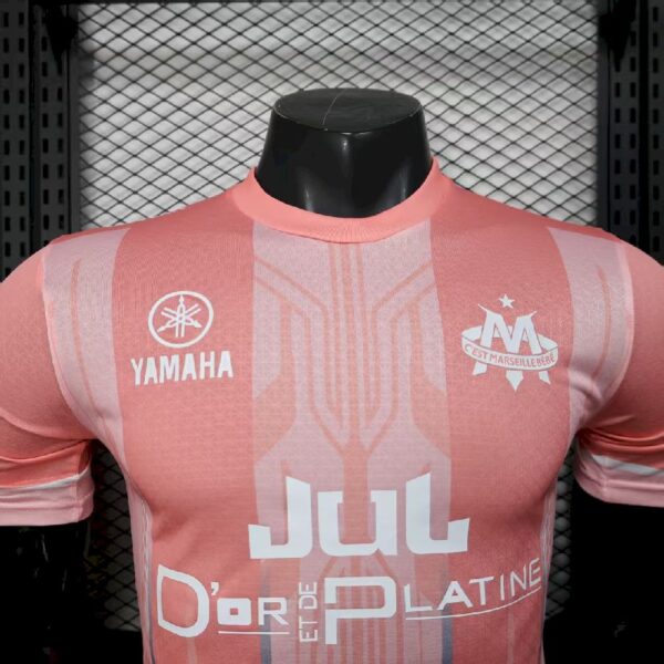 Men’s Olympique Marseille 2025/26 Pink Jersey Player Version - Image 6