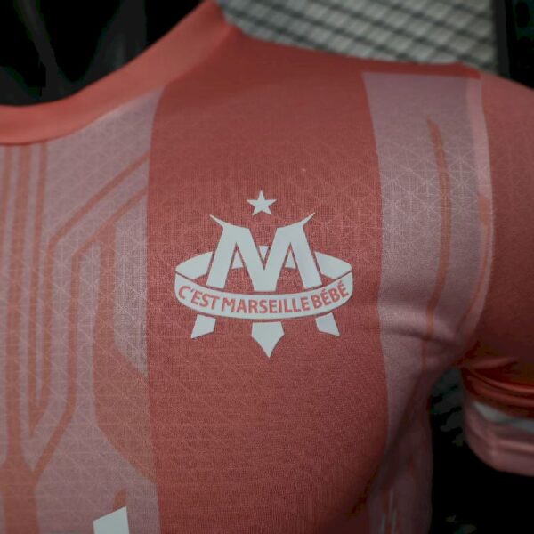 Men’s Olympique Marseille 2025/26 Pink Jersey Player Version - Image 5