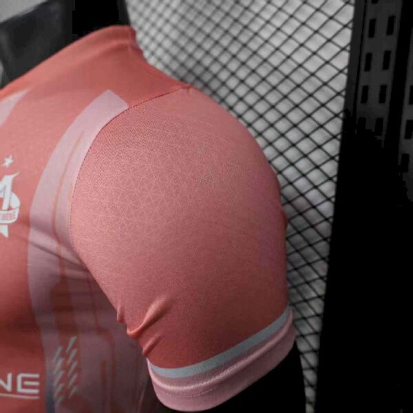 Men’s Olympique Marseille 2025/26 Pink Jersey Player Version - Image 3
