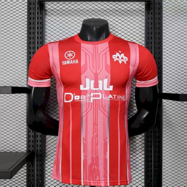 Men’s Olympique Marseille 2025/26 Red Jersey Player Version