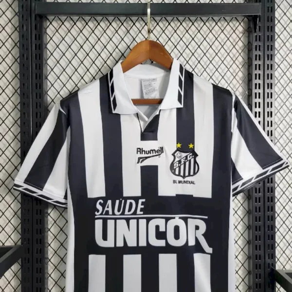 Retro Santos 1996/97 Away Jersey - Image 7