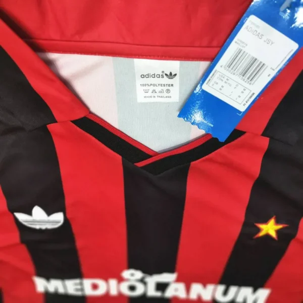 Retro AC Milan 1990/91 Home Jersey - Image 6
