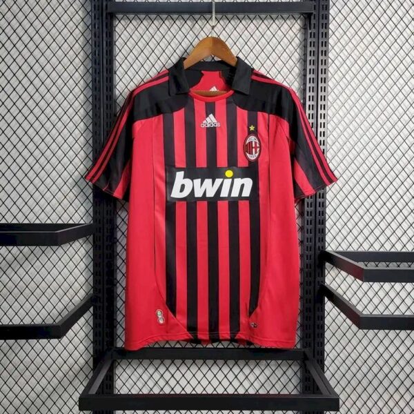 Retro AC Milan 2007/08 Home Jersey - Image 8
