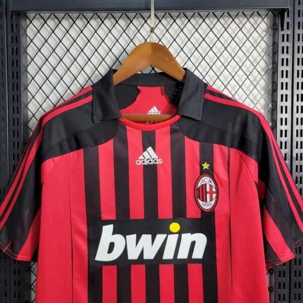 Retro AC Milan 2007/08 Home Jersey - Image 9