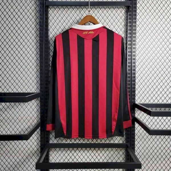 Retro AC Milan 2009/10 Home Long Sleeves Jersey - Image 9