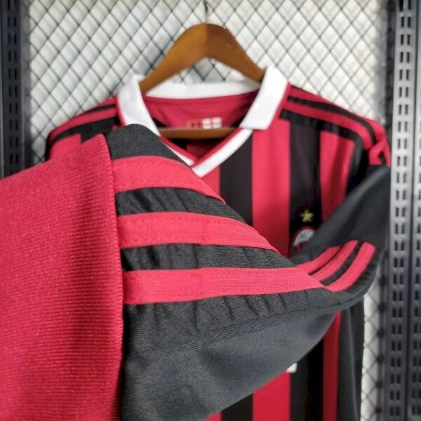 Retro AC Milan 2009/10 Home Long Sleeves Jersey - Image 10