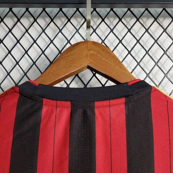 Retro AC Milan 2013/14 Home Long Sleeves Jersey - Image 4