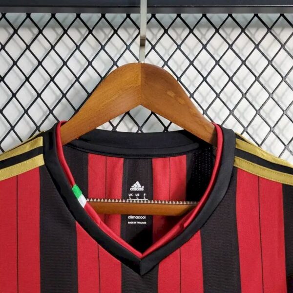 Retro AC Milan 2013/14 Home Long Sleeves Jersey - Image 6
