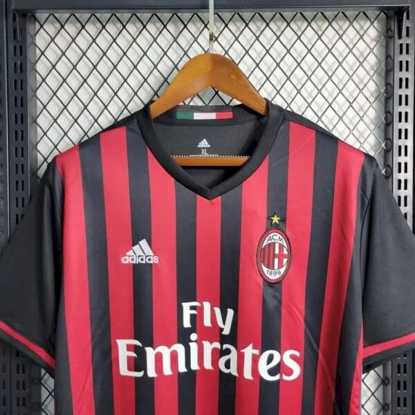 Retro AC Milan 2016/17 Home Jersey - Image 4