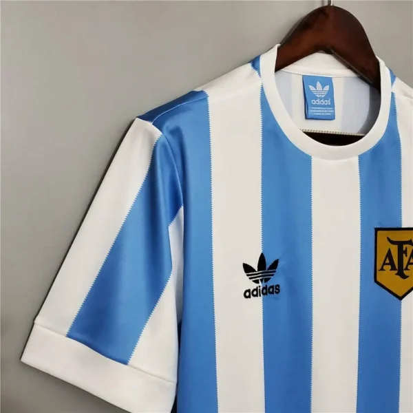 Retro Argentina 1978 Home Jersey - Image 3