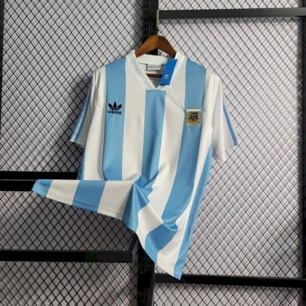 Retro Argentina 1993 Home Jersey - Image 8