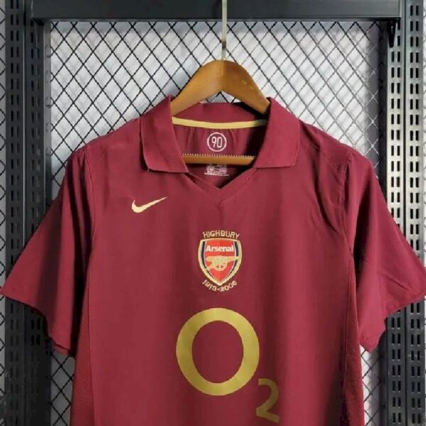 Retro Arsenal 2005/06 Home Jersey - Image 3