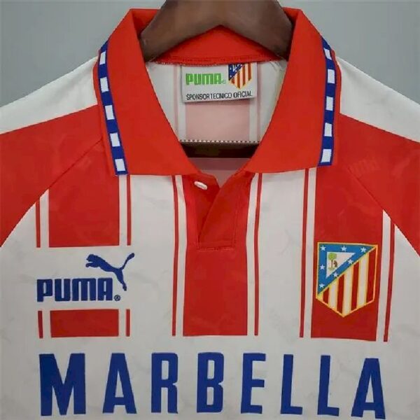 Retro Atletico Madrid 1994/95 Home Jersey - Image 2
