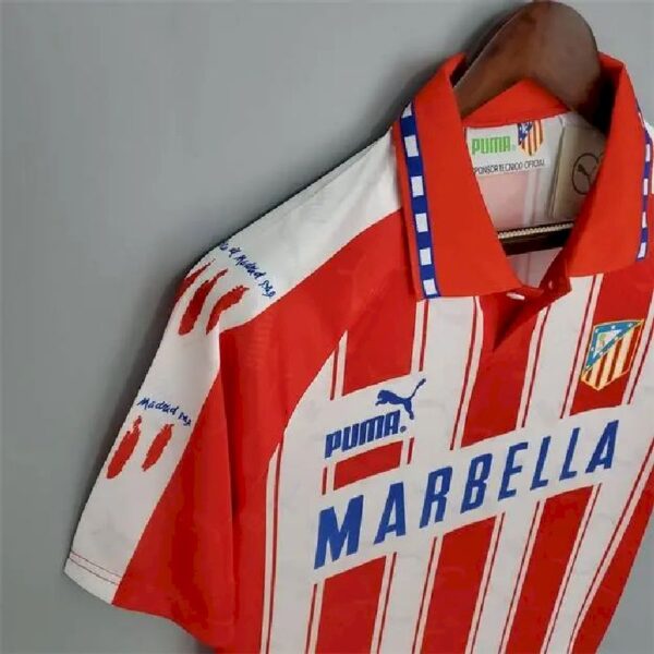 Retro Atletico Madrid 1994/95 Home Jersey - Image 6