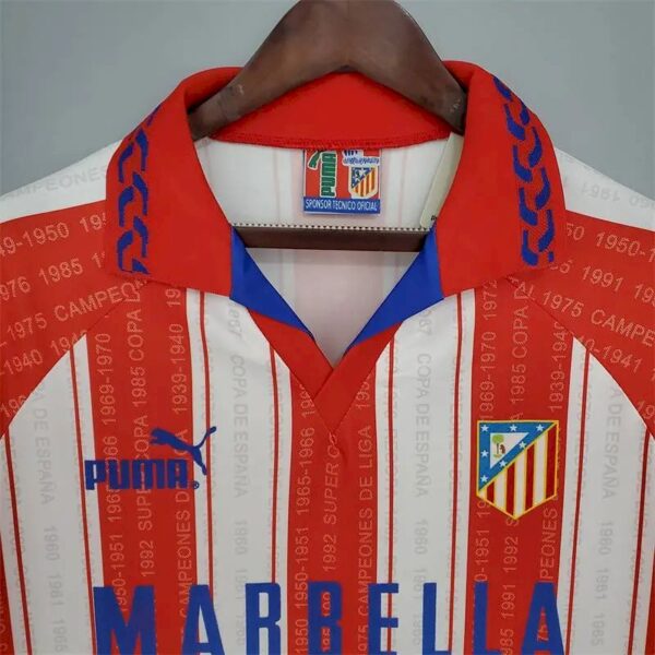 Retro Atletico Madrid 1995/96 Home Jersey - Image 2