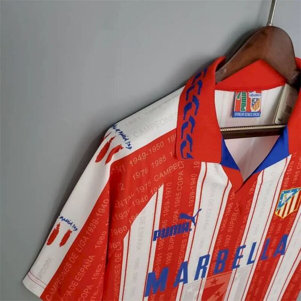 Retro Atletico Madrid 1995/96 Home Jersey - Image 3