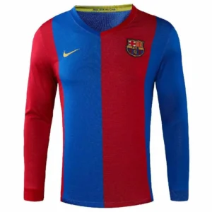 Retro Barcelona 2006/07 Home Long Sleeves Jersey