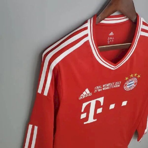 Retro Bayern Munich 2013/14 Home Champions League Long Sleeve Jersey - Image 3