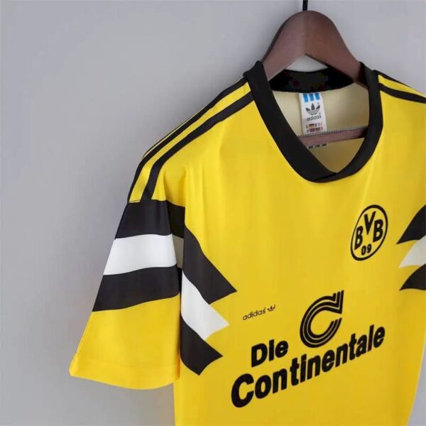 Retro Borussia Dortmund 1989 Home Jersey - Image 3