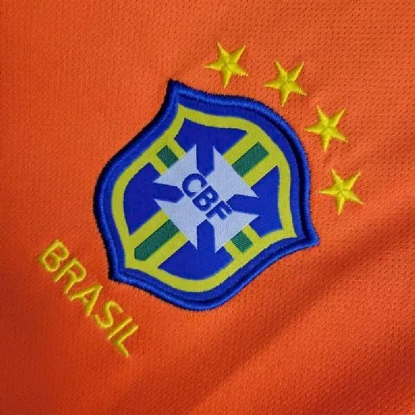 Retro Brazil 1998 Goalkeeper Long Sleeve Jersey - Image 4